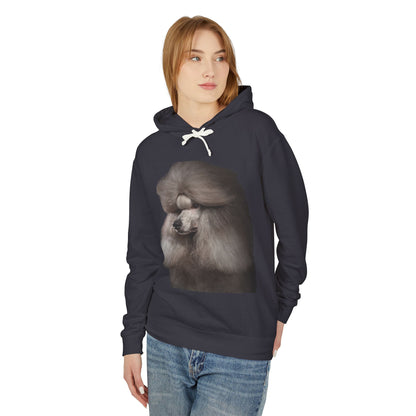 Poodle Head Unisex Lightweight Hoodie