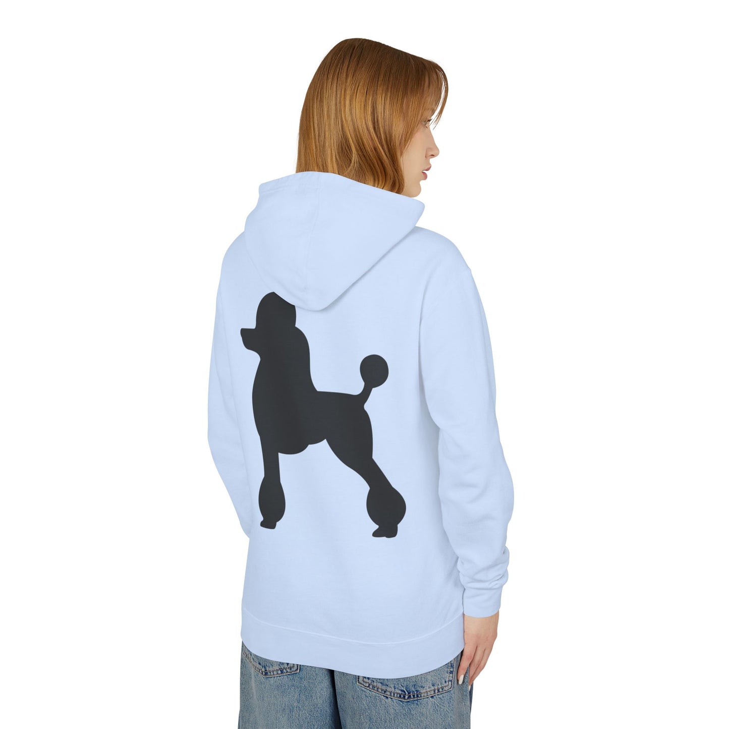 Poodle Silhouette Unisex Lightweight Hoodie