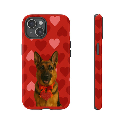 Cupid's Companion German Shepherd iPhone Case