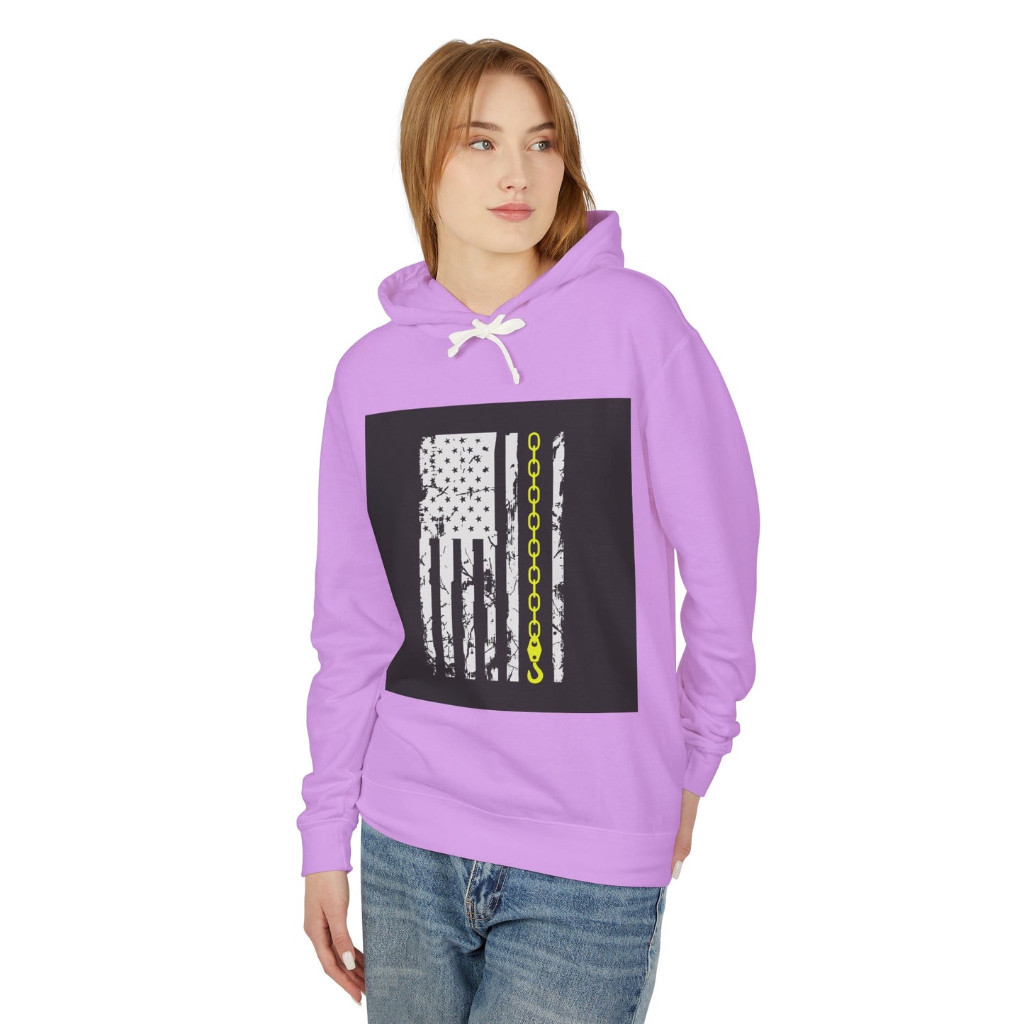 Thin Yellow Line Unisex Lightweight Hoodie
