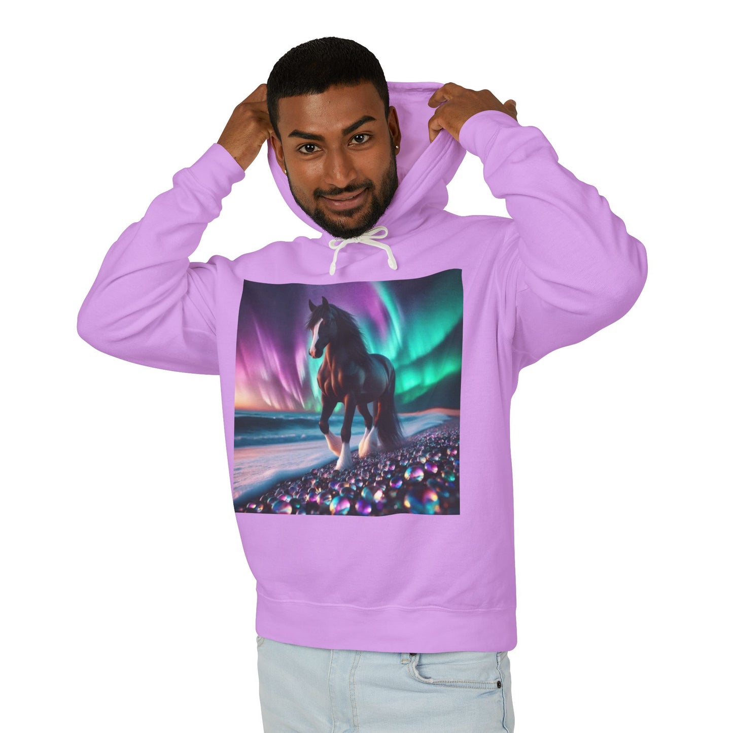 Midnight Magic Unisex Lightweight Hoodie