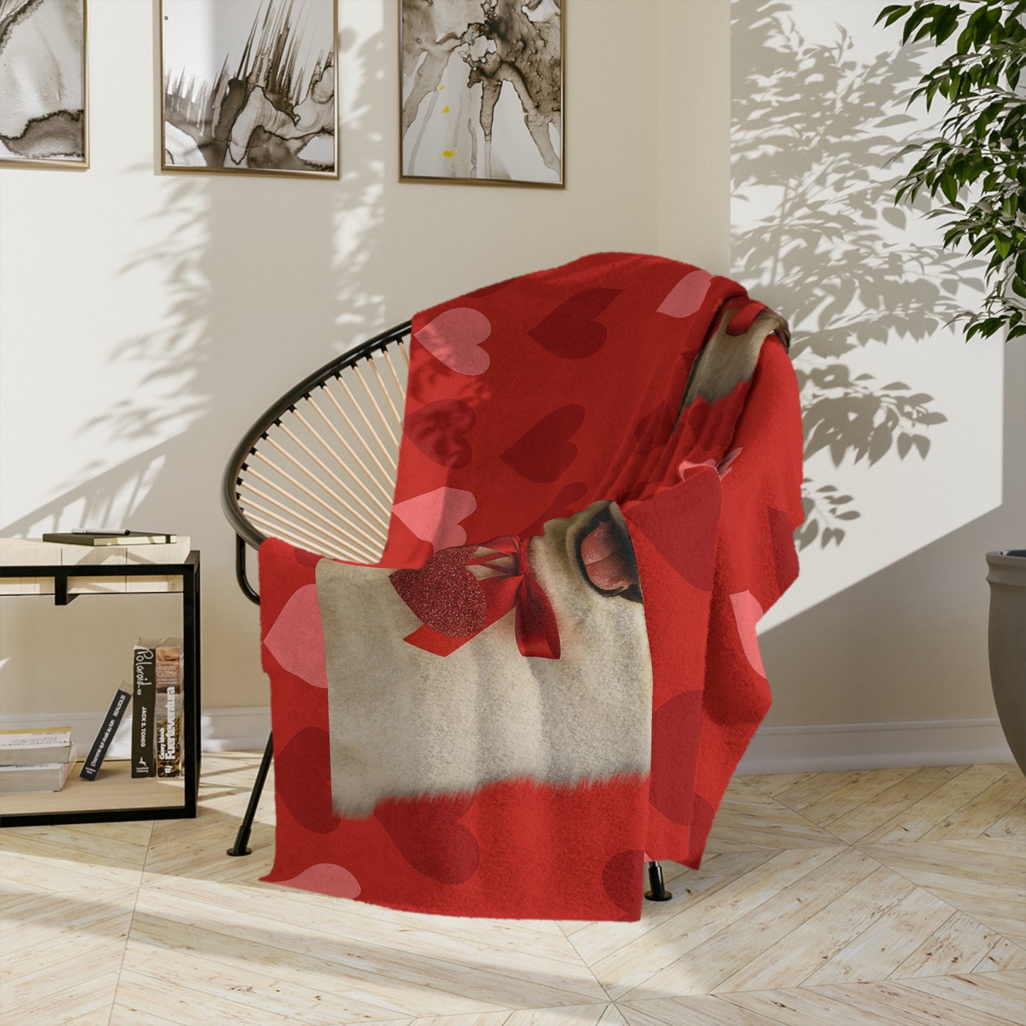 Cupid's Companion Samoyed Velveteen Microfiber Blanket