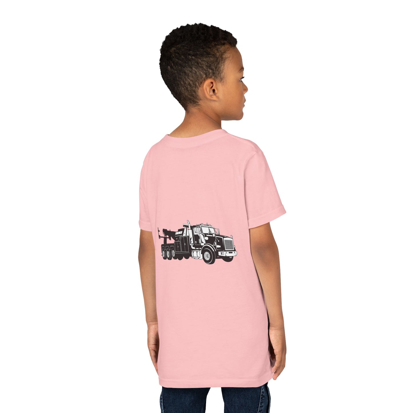 Heavy Tow Truck Youth Unisex Short Sleeve Crewneck Tee