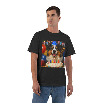 Birthday Buddy Aussie Men's Short-Sleeve Crewneck Tee