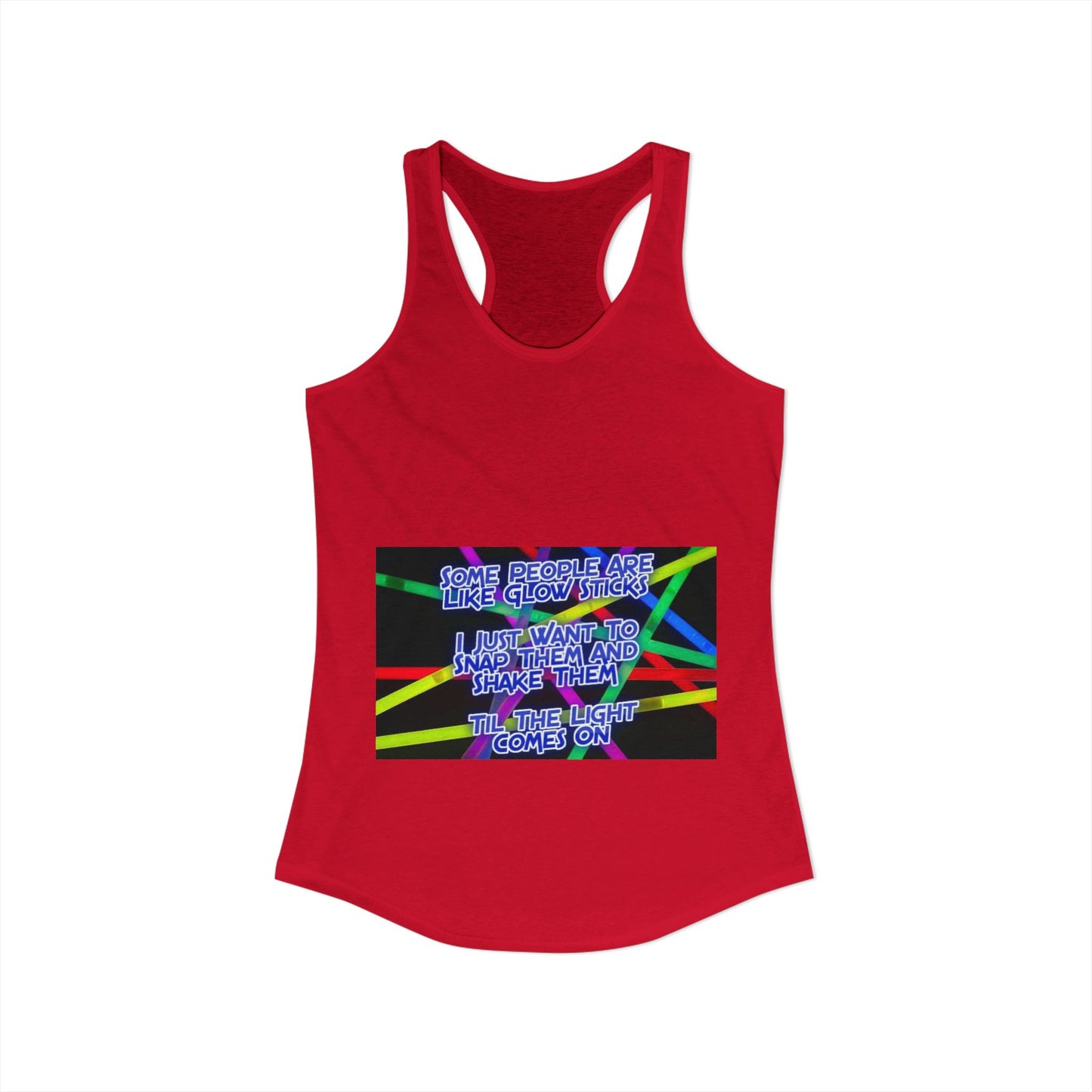 Glow Sticks Women's Racerback Tank