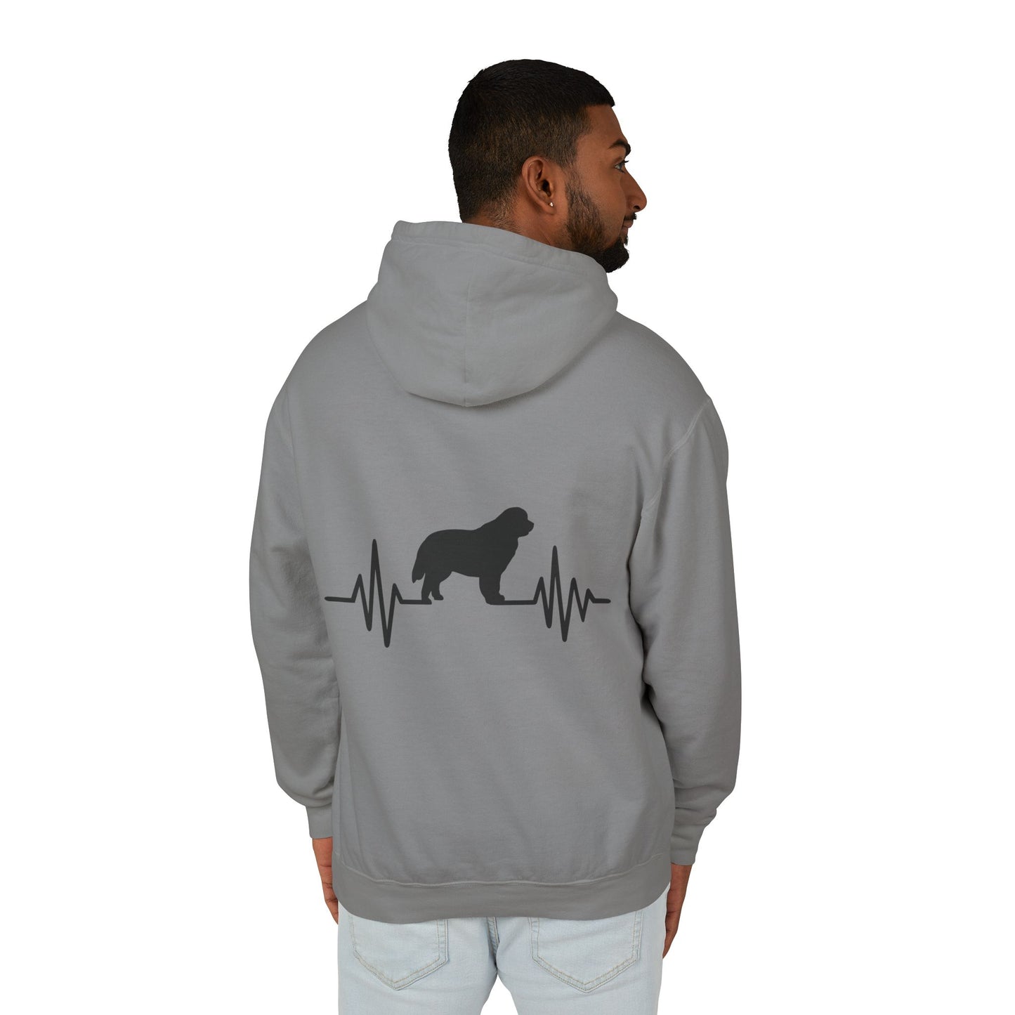 My Heart Beats For Newfies Unisex Lightweight Hoodie
