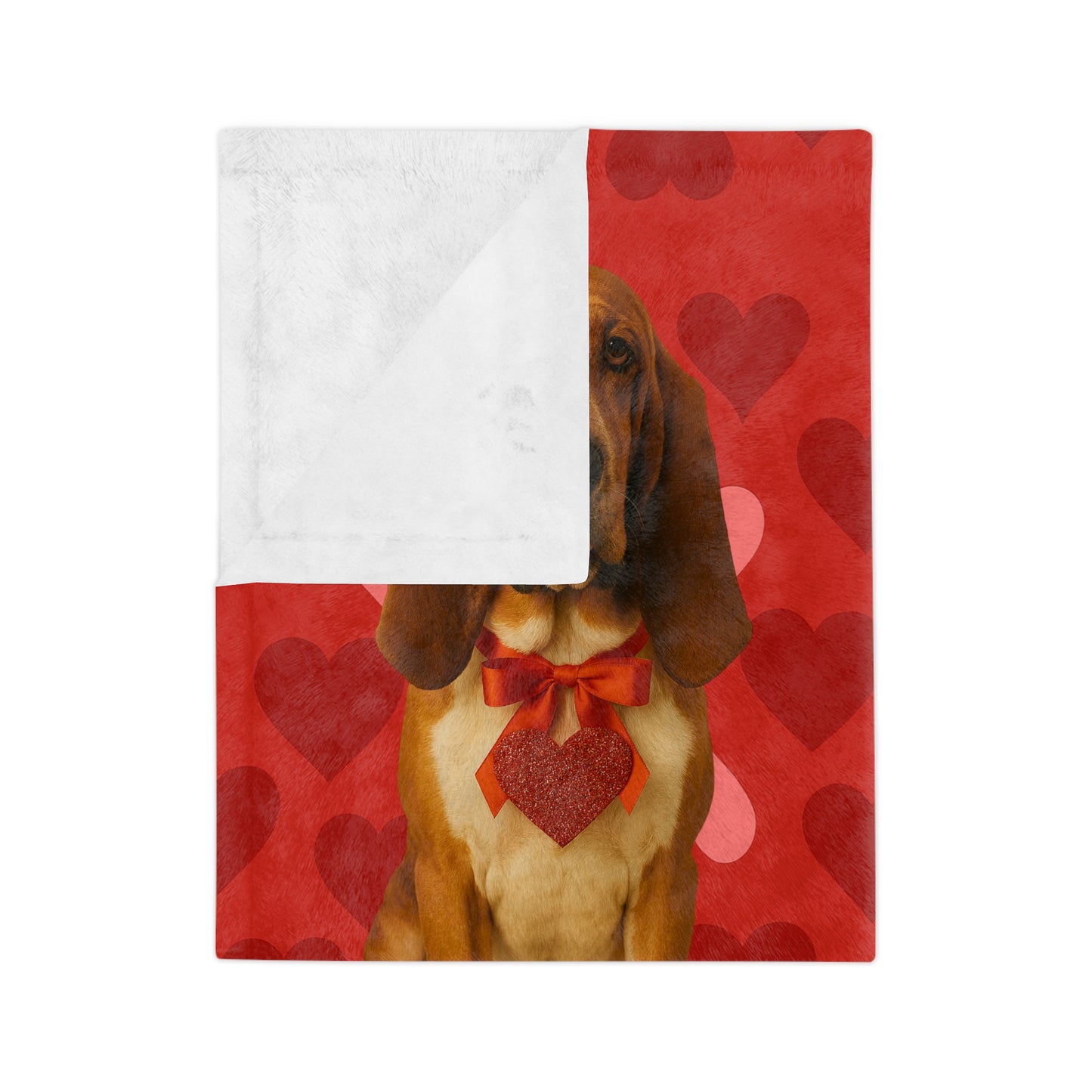 Cupid's Companion Basset Velveteen Microfiber Blanket