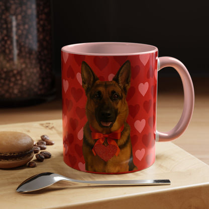 Cupid's Companion German Shepherd 2-Tone Coffee Mug