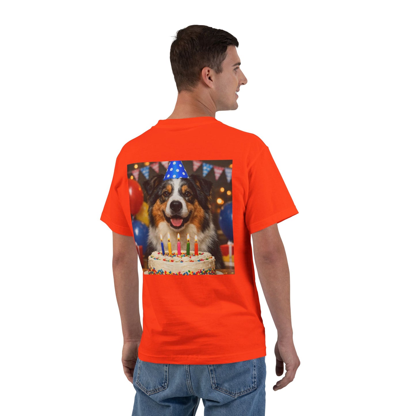 Birthday Buddy Aussie Men's Short-Sleeve Crewneck Tee