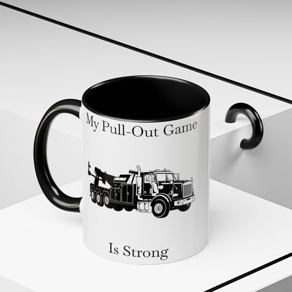 Pull Out Heavy Tow Truck 2-Tone Coffee Mug