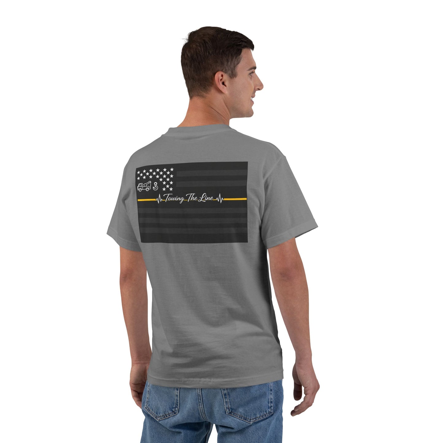 Thin Yellow Line Men's Short-Sleeve Crewneck Tee
