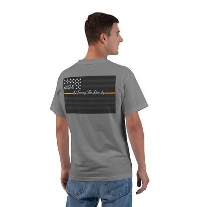Thin Yellow Line Men's Short-Sleeve Crewneck Tee