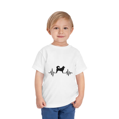 My Heart Beats For Malamutes Toddler Unisex Short Sleeve Crewneck Tee