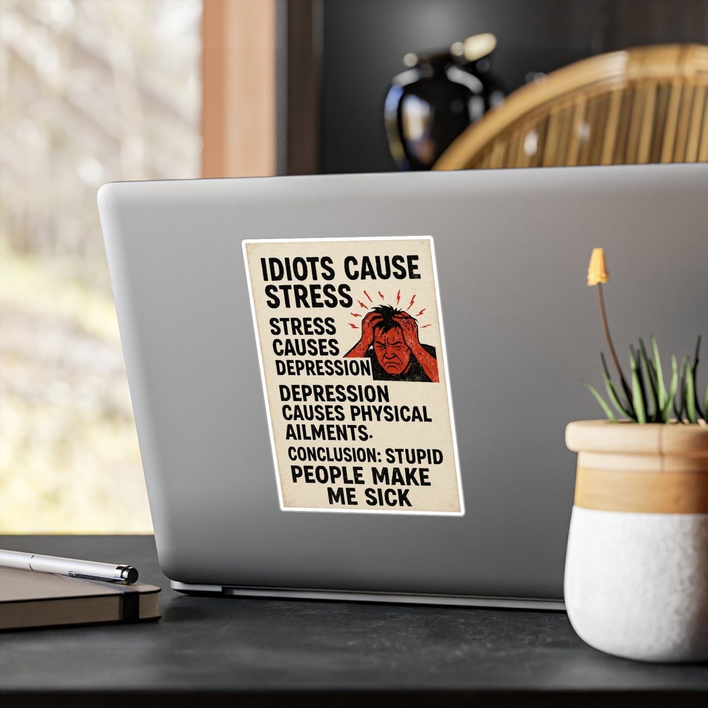 Stupid People Vinyl Decal