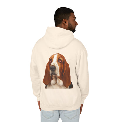 Basset Head Unisex Lightweight Hoodie