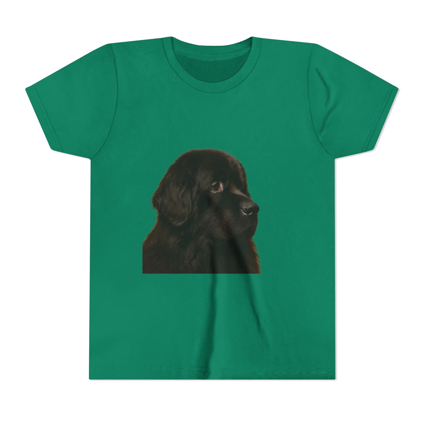 Newfie Head Youth Unisex Short Sleeve Crewneck Tee