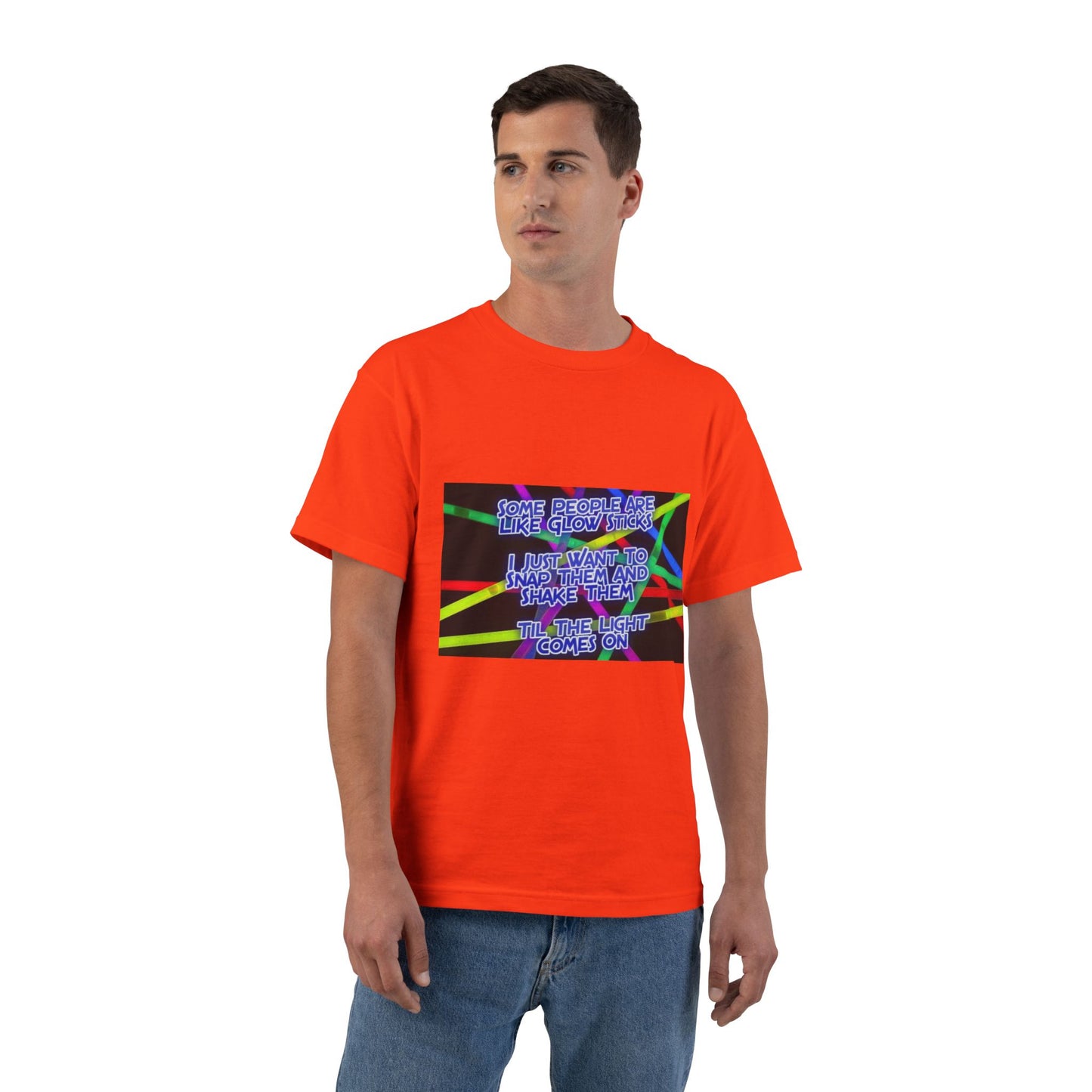 Glow Sticks Men's Short-Sleeve Crewneck Tee