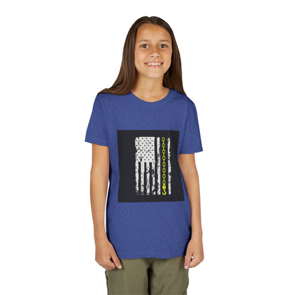 Thin Yellow Line Youth Unisex Short Sleeve Crewneck Tee