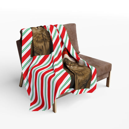 Santa Paws Cat Arctic Fleece Blanket