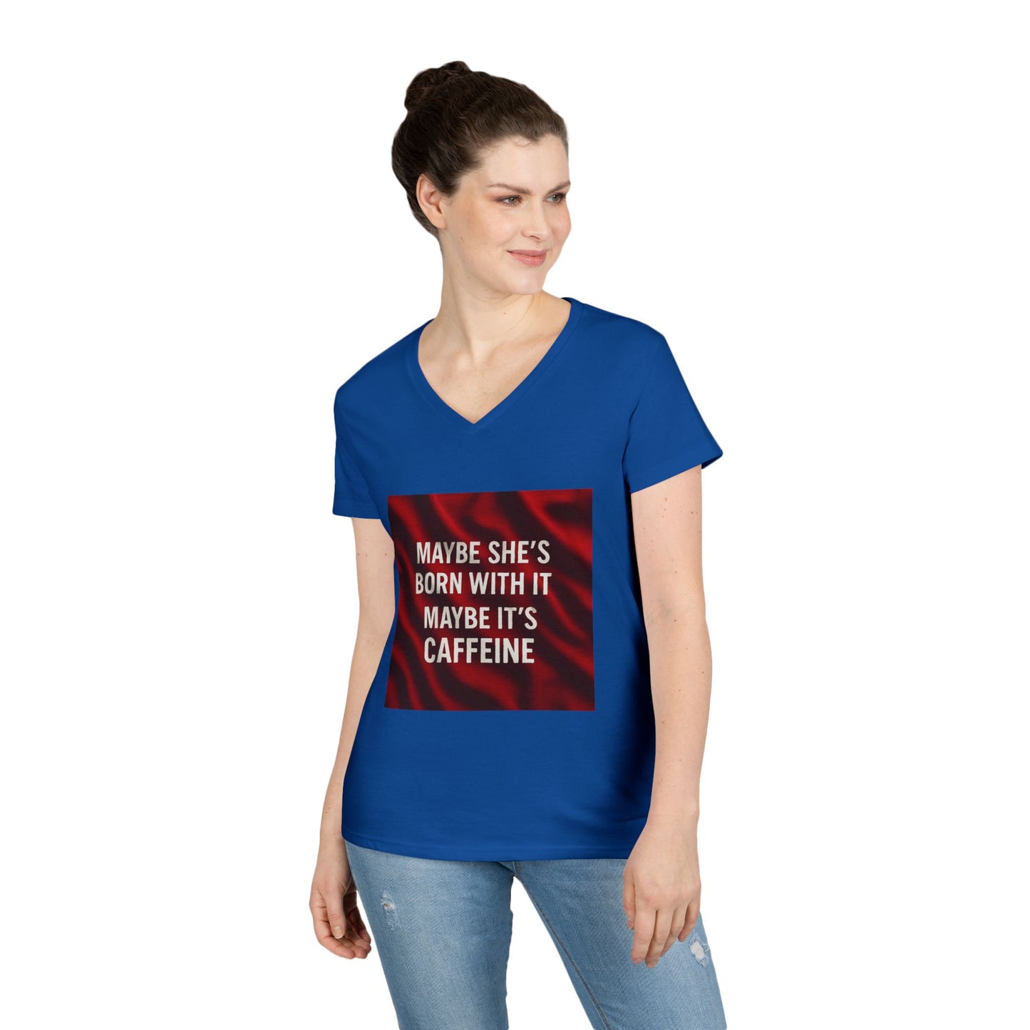 Born With It Women's V-Neck T-Shirt