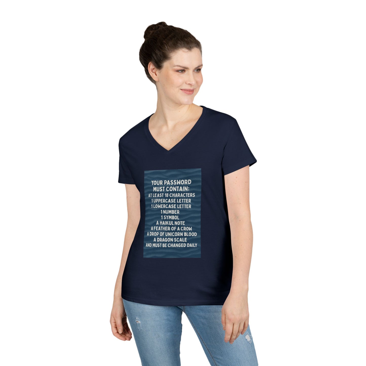 Password Women's V-Neck T-Shirt