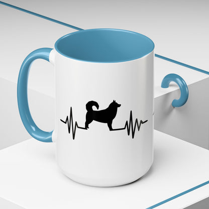 My Heart Beats For Malamutes 2-Tone Coffee Mug