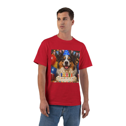 Birthday Buddy Aussie Men's Short-Sleeve Crewneck Tee