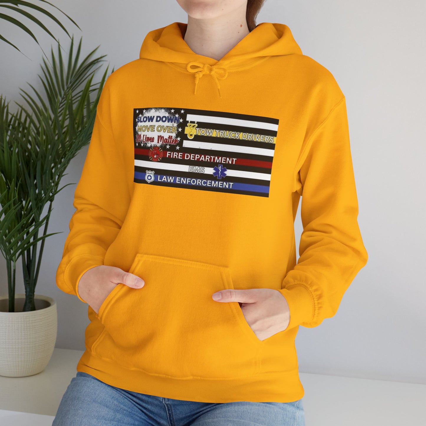 Slow Down Move Over Flag Unisex Hoodie