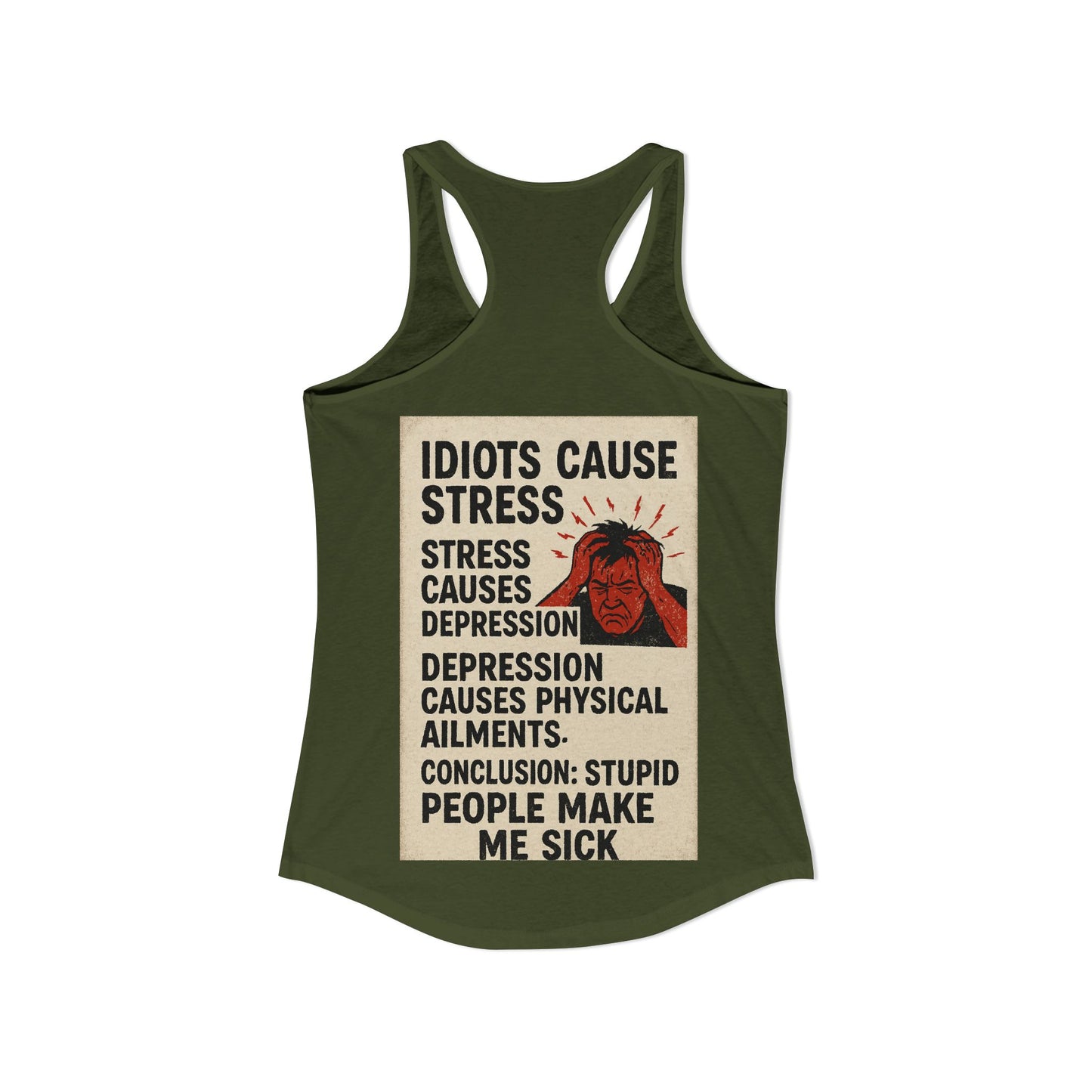 Stupid People Women's Racerback Tank