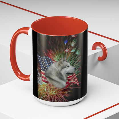American Malamute 2-Tone Coffee Mug