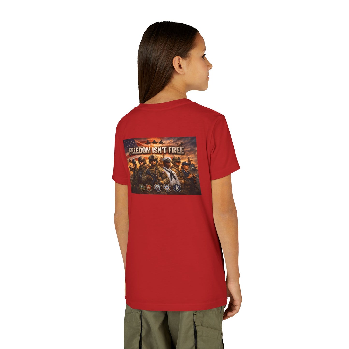Freedom Isn't Free Youth Unisex Short Sleeve Crewneck Tee