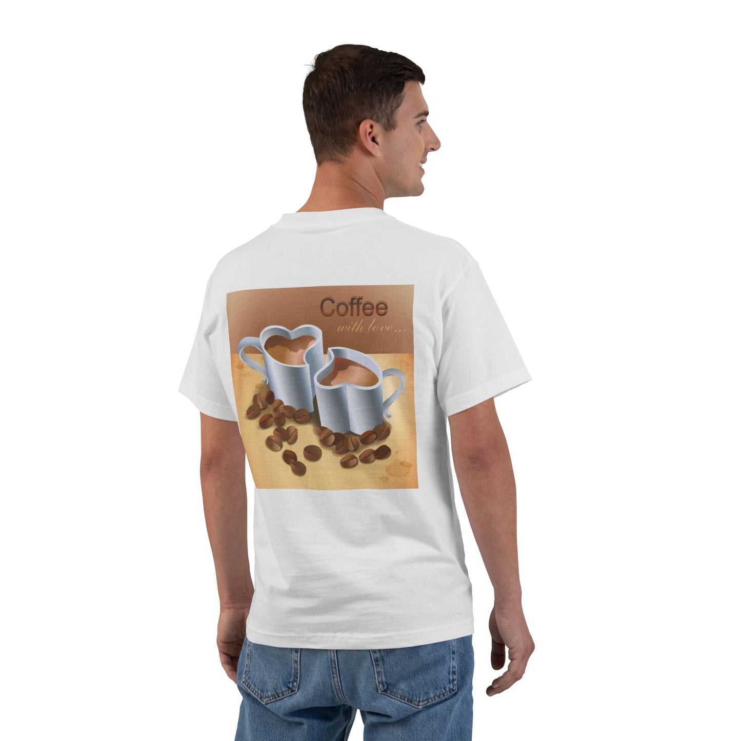 Coffee With Love Men's Short-Sleeve Crewneck Tee