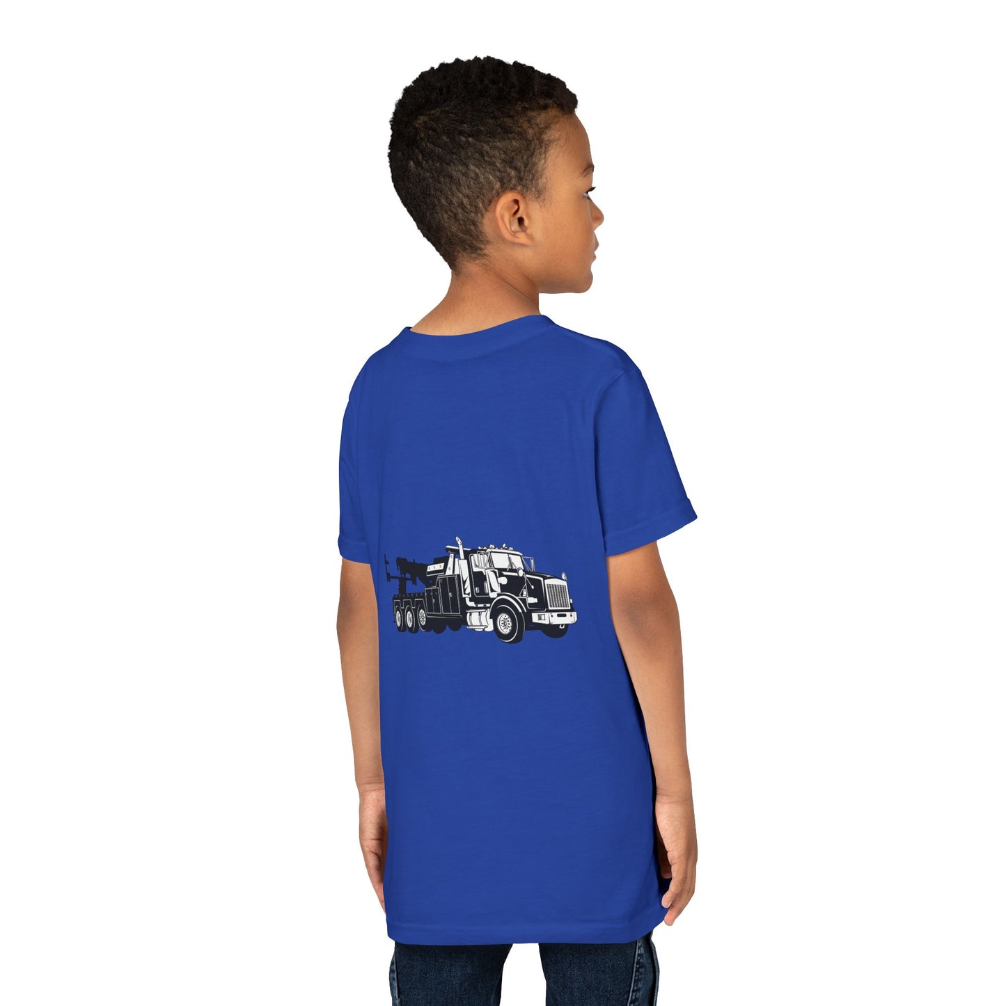 Heavy Tow Truck Youth Unisex Short Sleeve Crewneck Tee