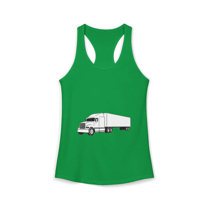 Semi Truck Women's Racerback Tank