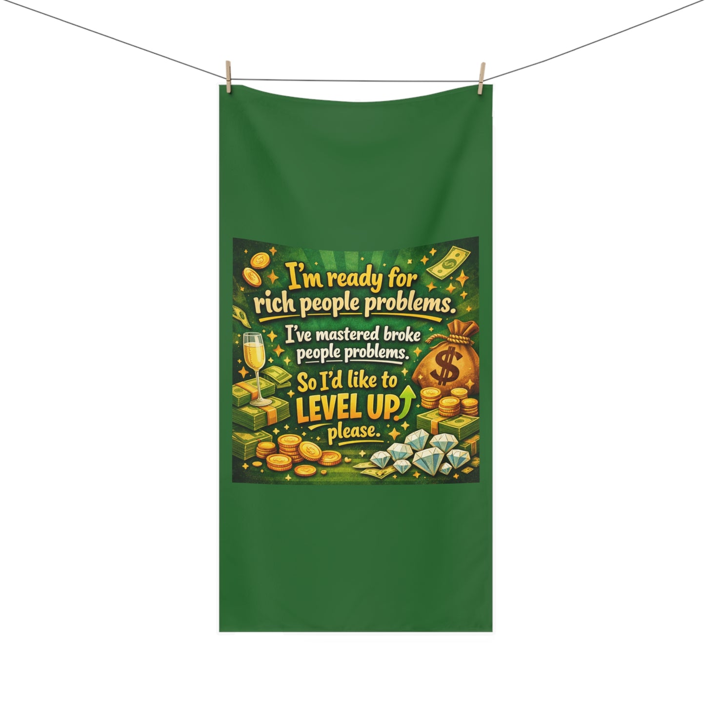 Level Up Mink-Cotton  Beach Towel