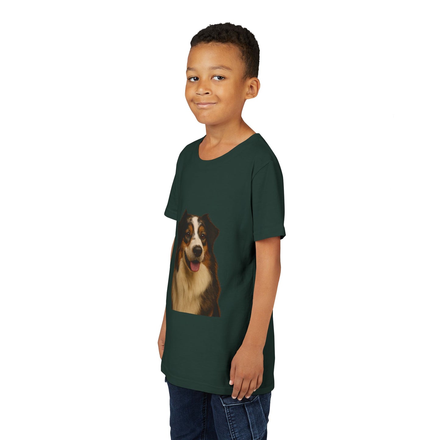 Aussie Head Youth Unisex Short Sleeve Crewneck Tee