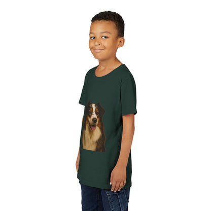 Aussie Head Youth Unisex Short Sleeve Crewneck Tee