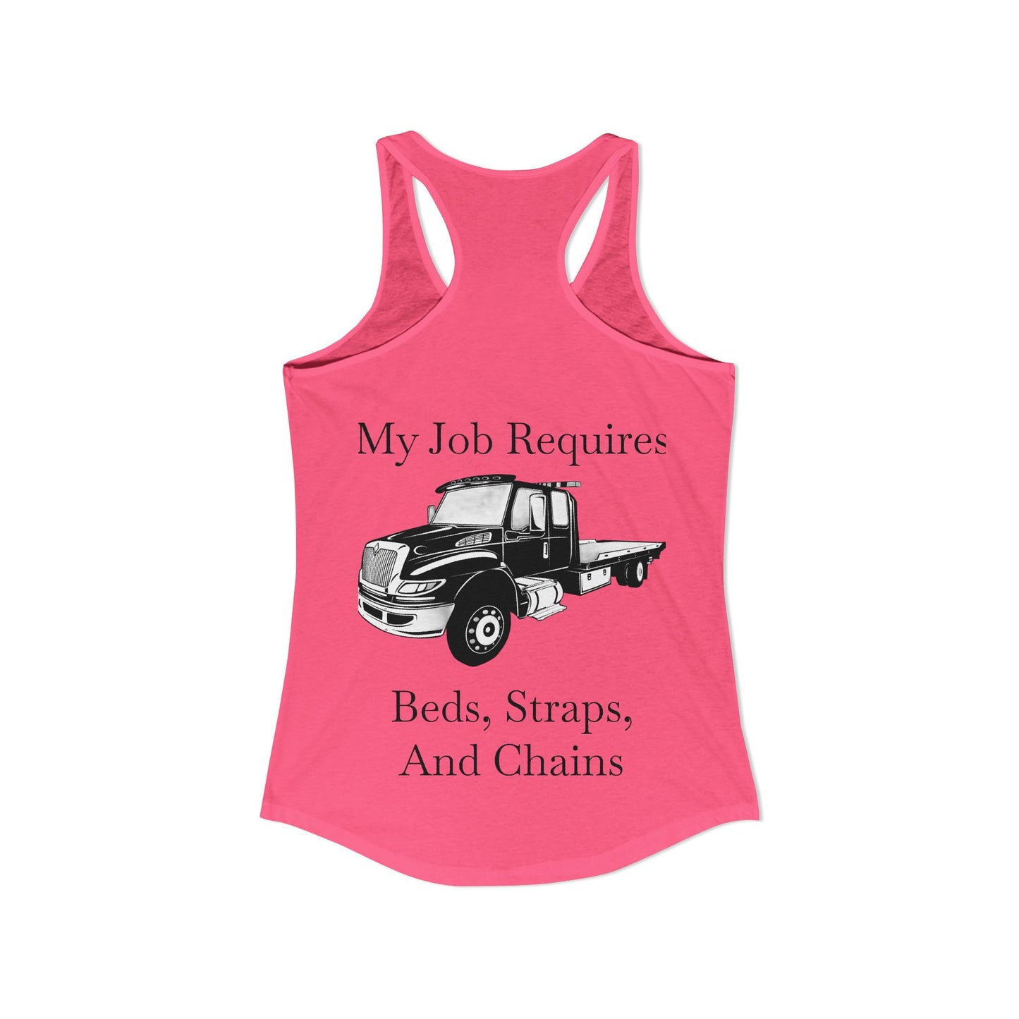 Beds, Straps, And Chains Women's Racerback Tank