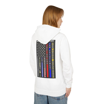 No One Fights Alone Unisex Lightweight Hoodie