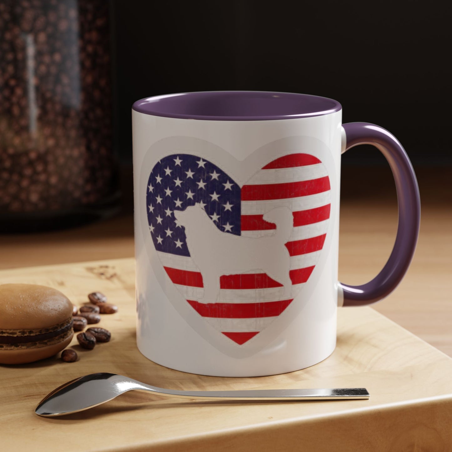 Malamute Flag 2-Tone Coffee Mug