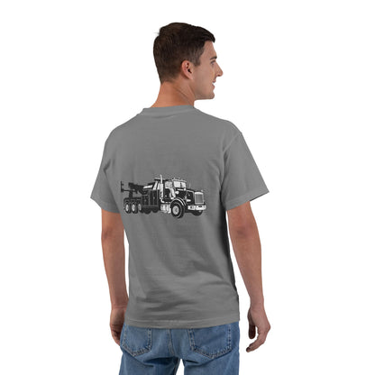 Heavy Tow Truck Men's Short-Sleeve Crewneck Tee