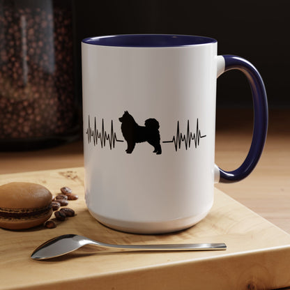 My Heart Beats For Samoyeds 2-Tone Coffee Mug