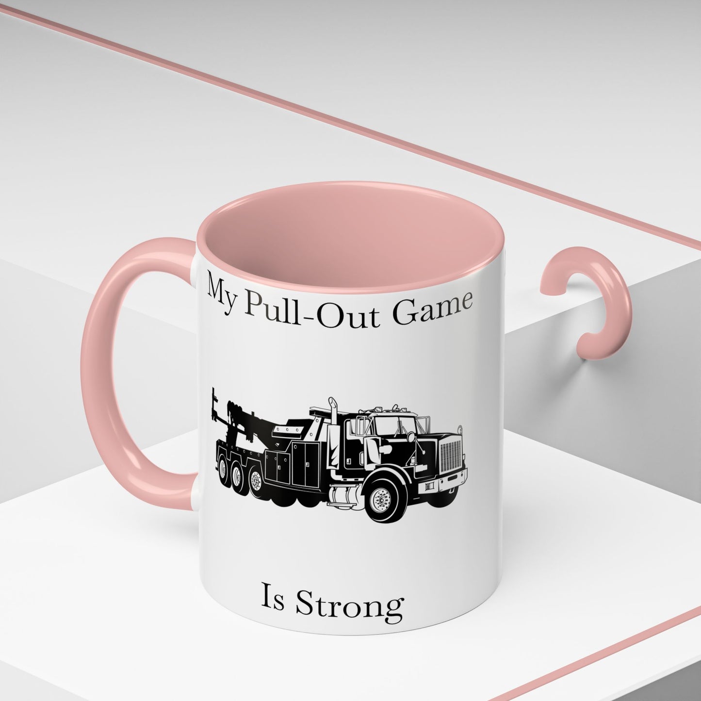 Pull Out Heavy Tow Truck 2-Tone Coffee Mug