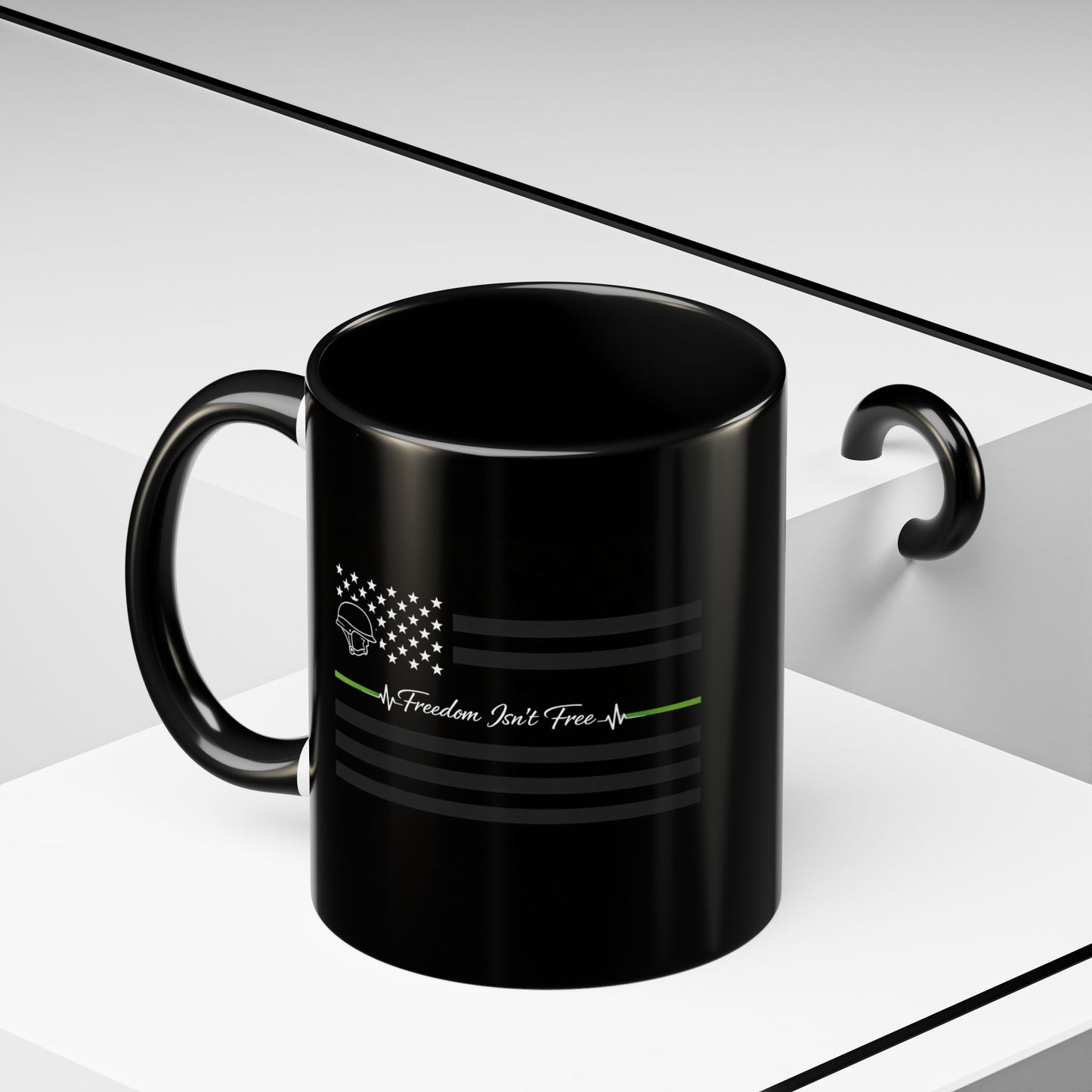 Thin Green Line 2-Tone Coffee Mug