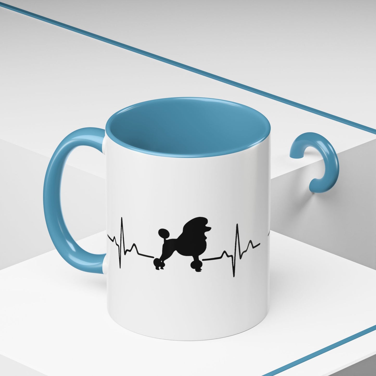 My Heart Beats For Poodles 2-Tone Coffee Mug