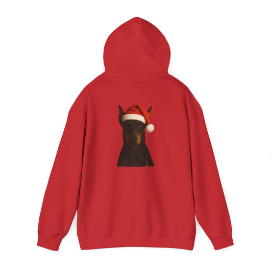 Santa Paws Doberman Unisex Hoodie