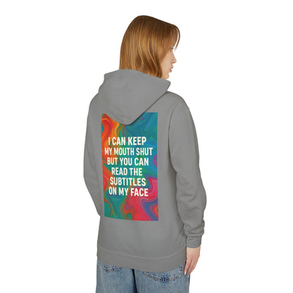 Subtitles Unisex Lightweight Hoodie