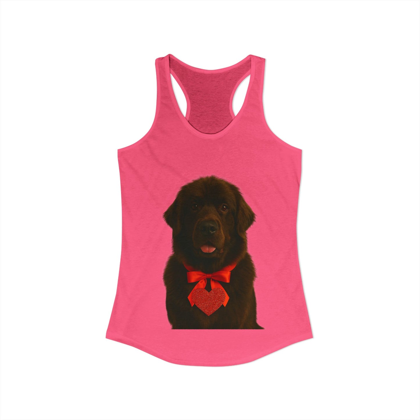 Cupid's Companion Newfie Women's Racerback Tank