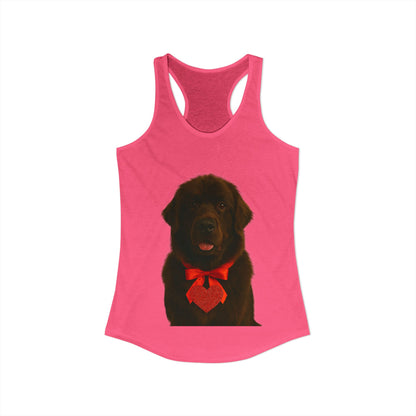Cupid's Companion Newfie Women's Racerback Tank
