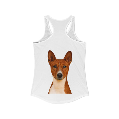 Basenji Head Women's Racerback Tank
